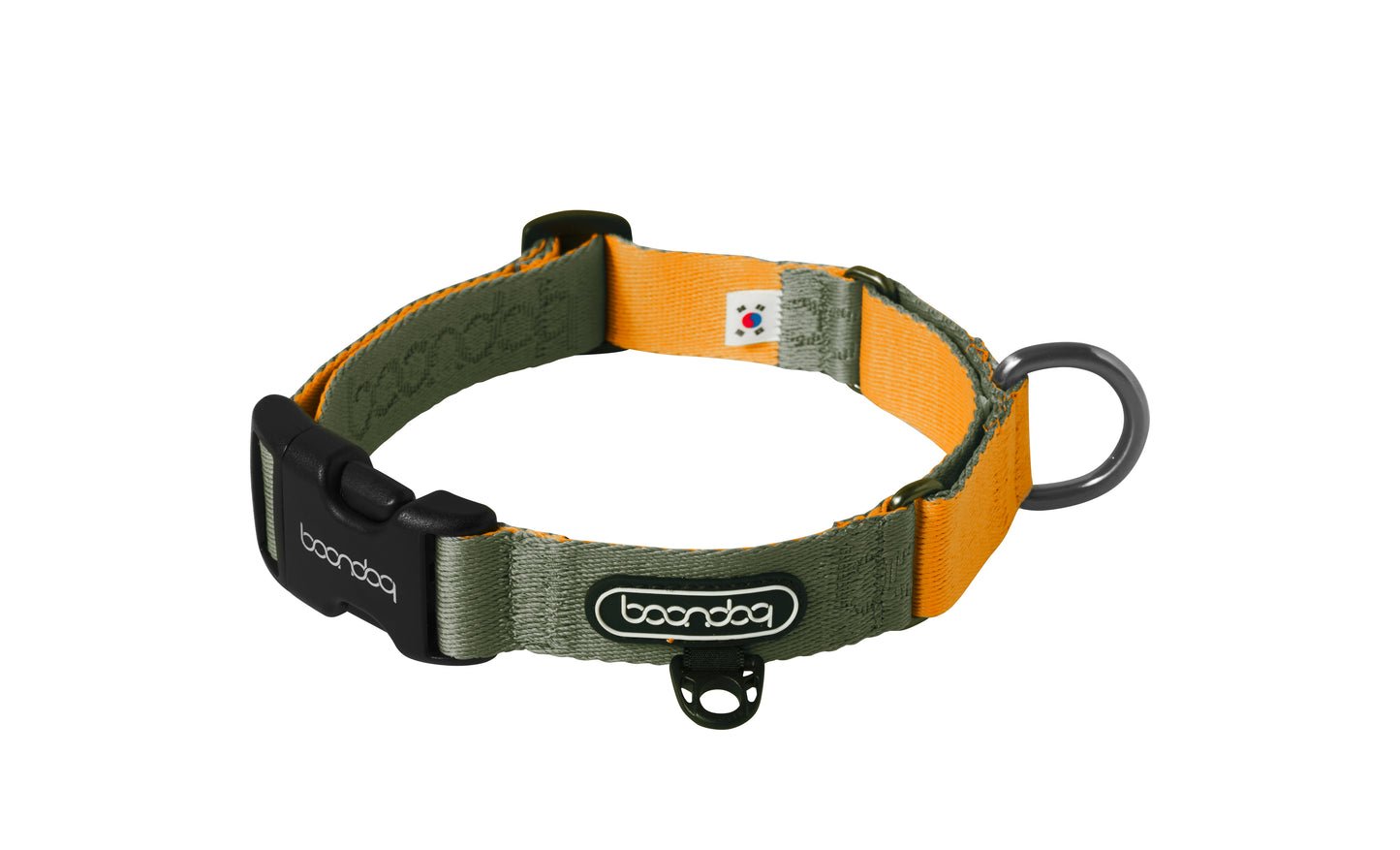 [BOONDOG] Original Martingale Collar Khaki Orange