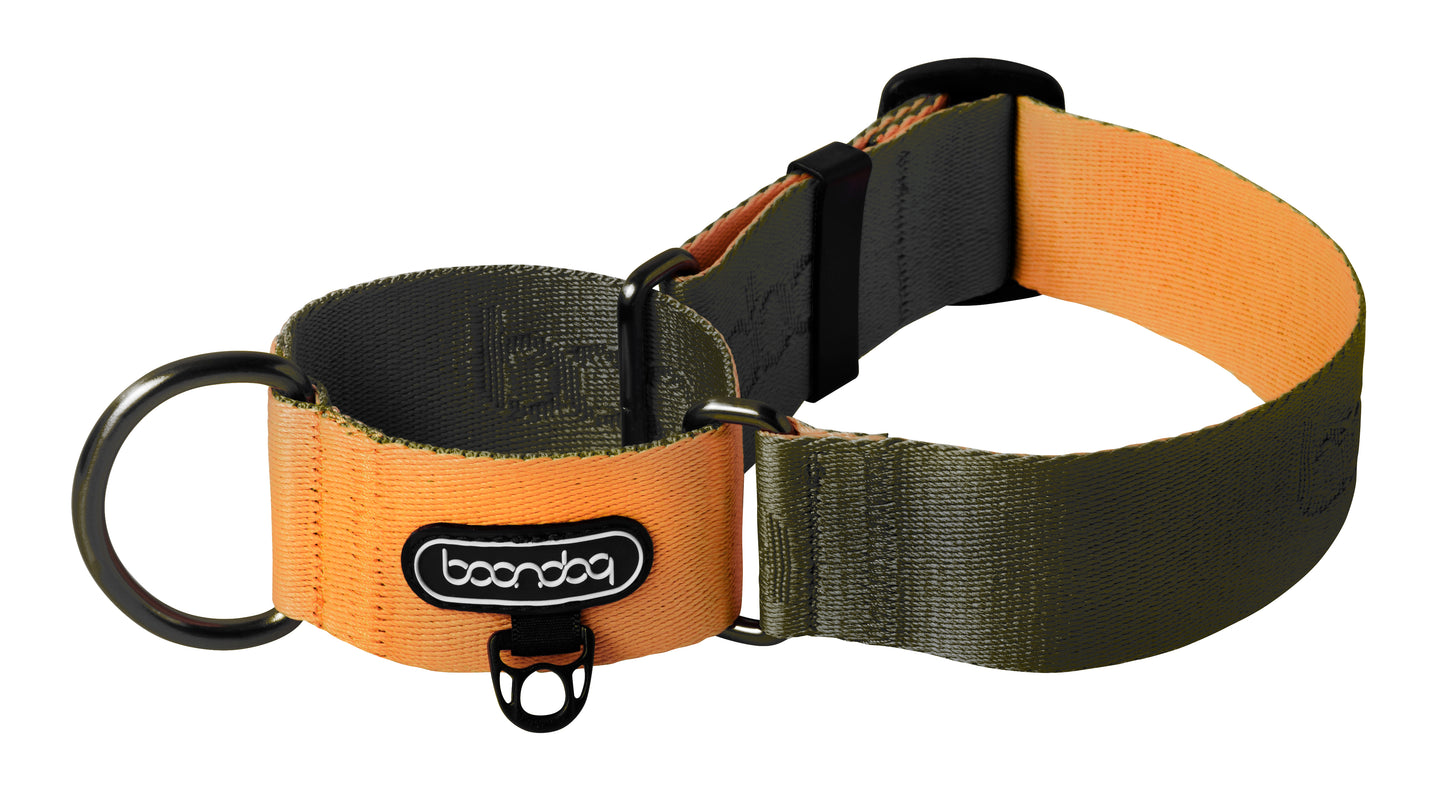 [BOONDOG] Martingale Wide Collar Khaki Orange