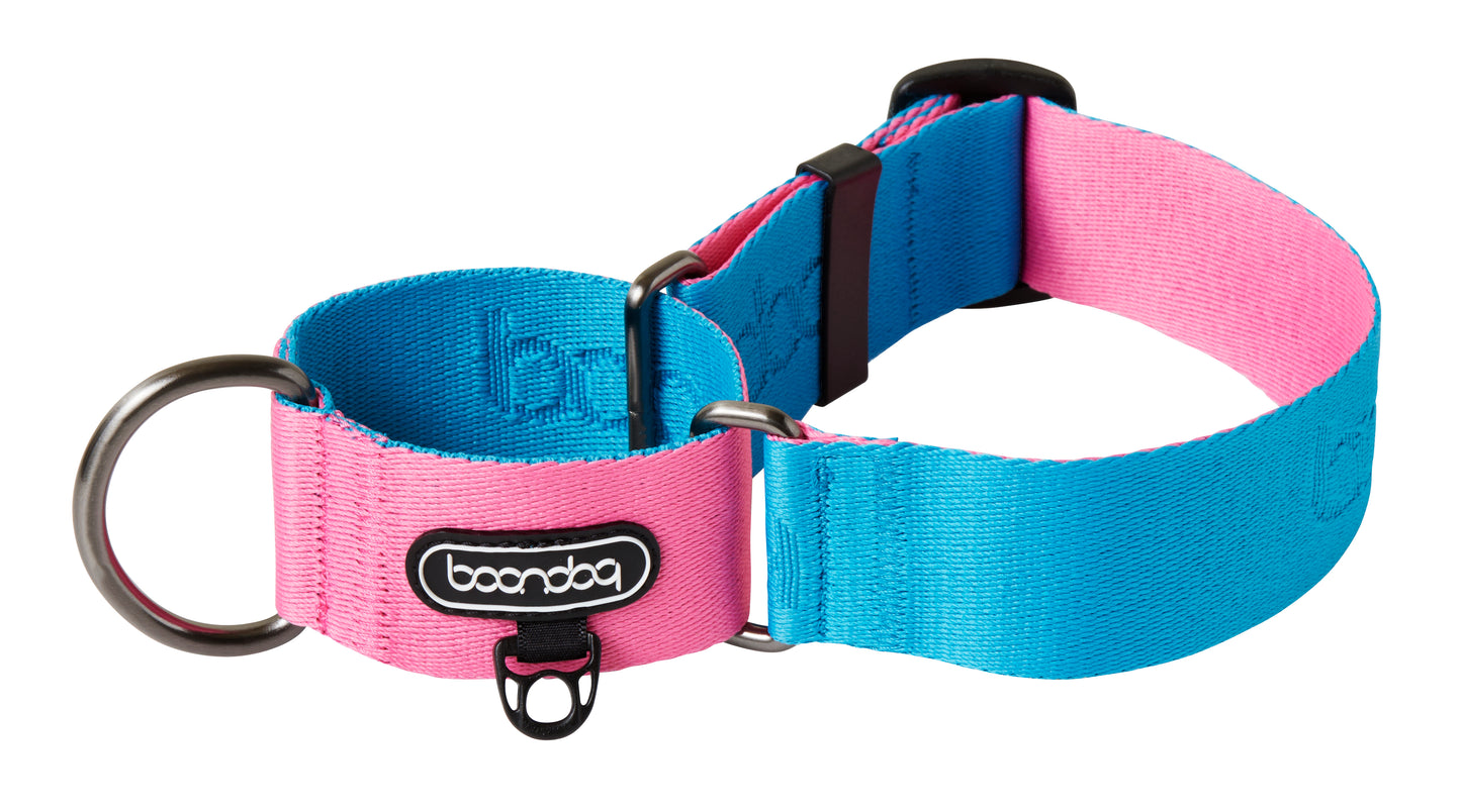 [BOONDOG] Martingale Wide Collar Aqua Pink