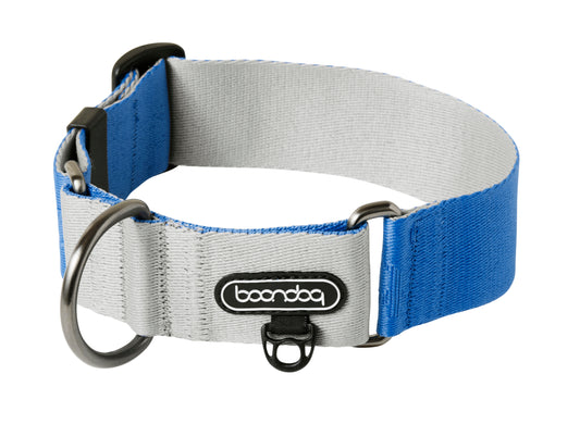 [BOONDOG] Martingale Wide Collar Cream Blue