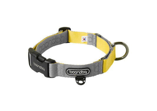 [BOONDOG] Original Martingale Collar Grey Lemon