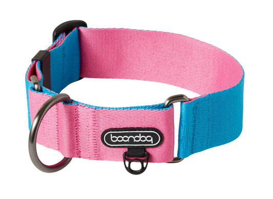 [BOONDOG] Martingale Wide Collar Aqua Pink