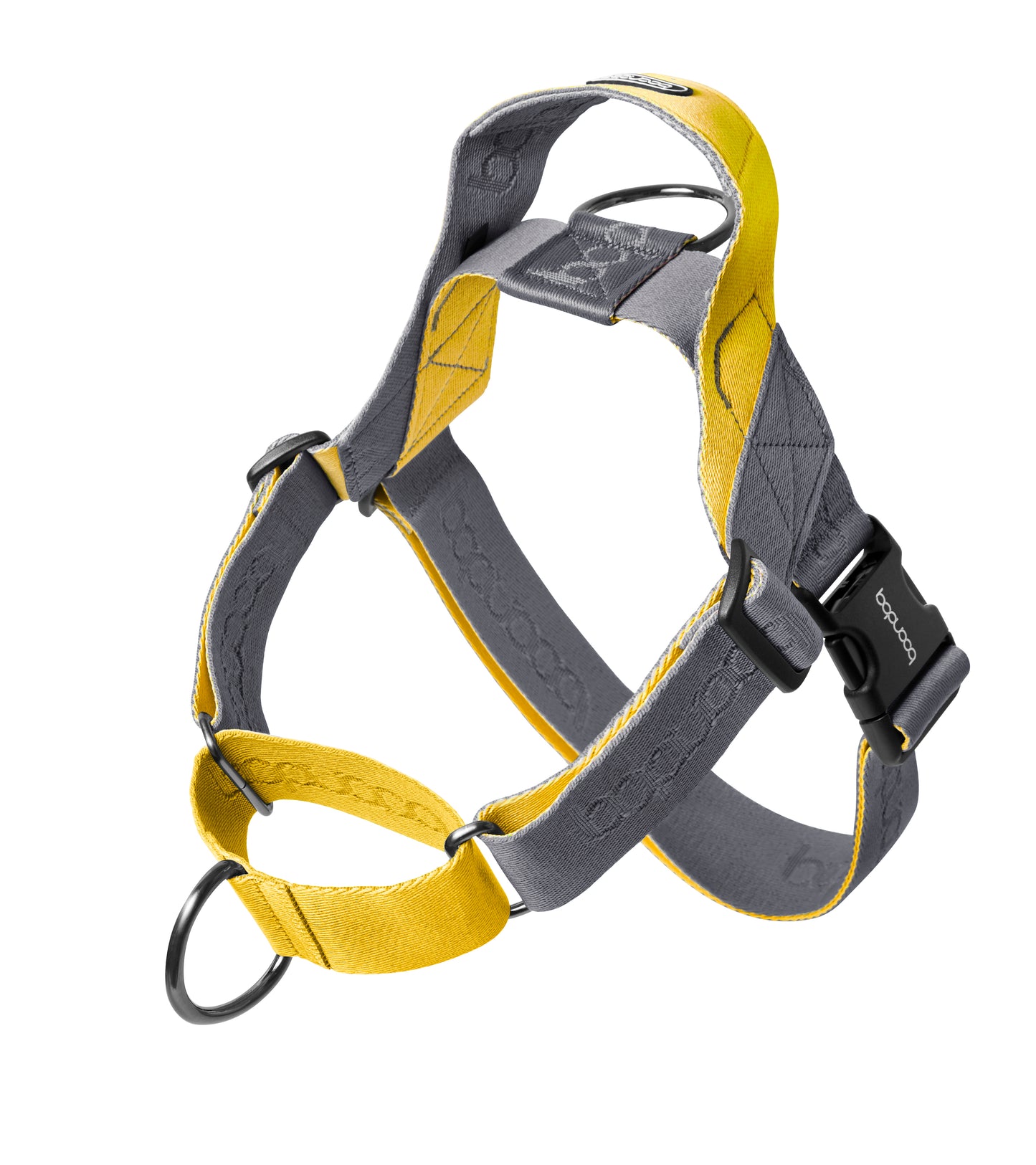 [BOONDOG] 0109 Martingale Harness Gray Lemon