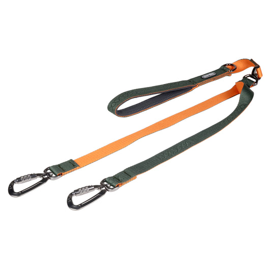 [BOONDOG] Dual Leash Khaki Orange